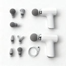 Pistola masajeadora con accesorios